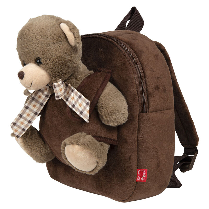Mochila + peluche Oso Tommy 26cm PERLETTI