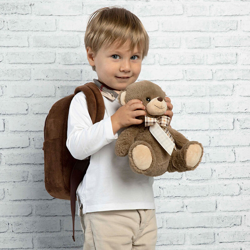 Mochila + peluche Oso Tommy 26cm PERLETTI