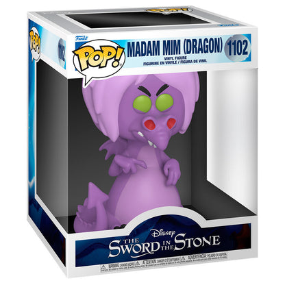 Figura POP Disney Merlin El Encantador Mim as Dragon 15cm FUNKO