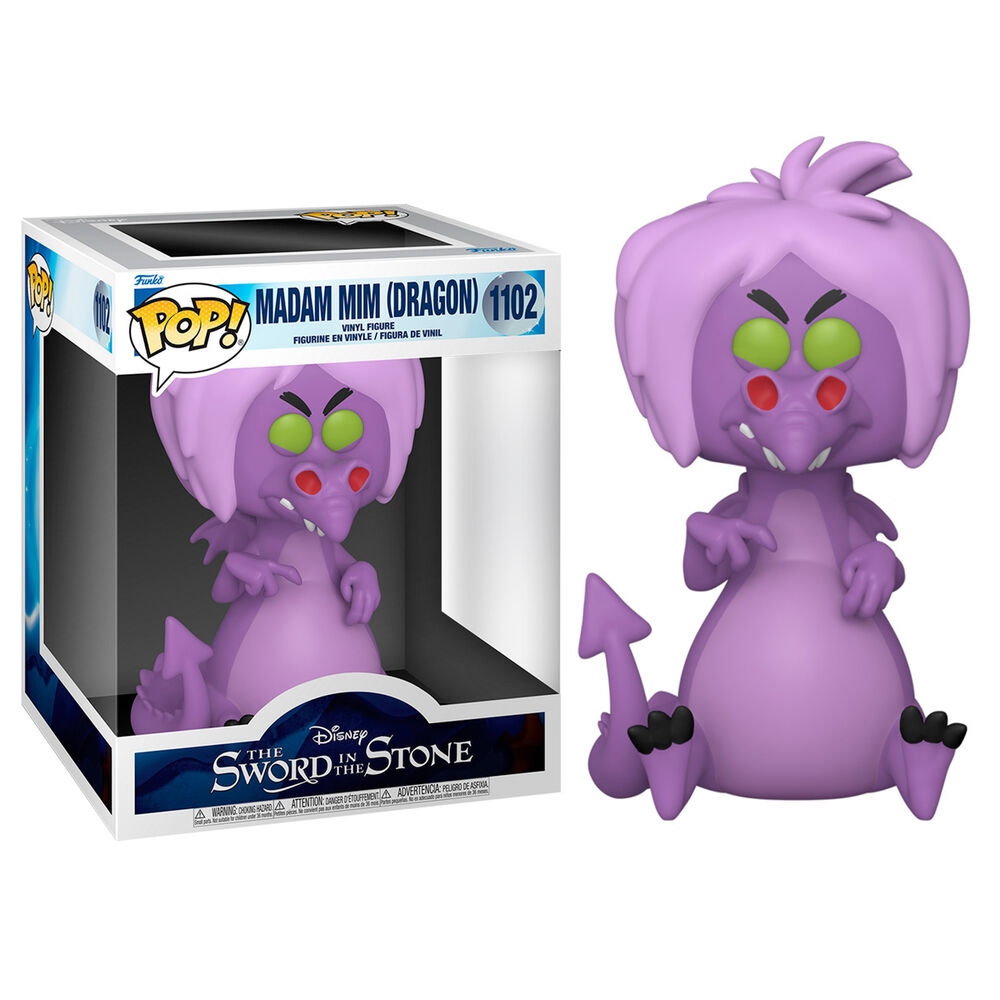 Figura POP Disney Merlin El Encantador Mim as Dragon 15cm FUNKO