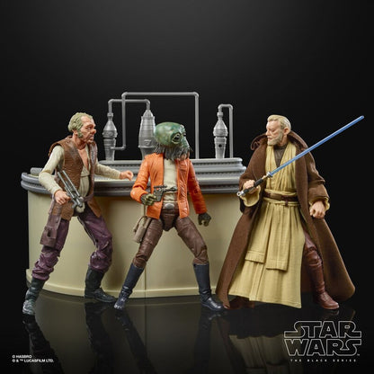 Set figuras The Power Of The Force Cantina Showdown Black Series Star Wars 15cm HASBRO