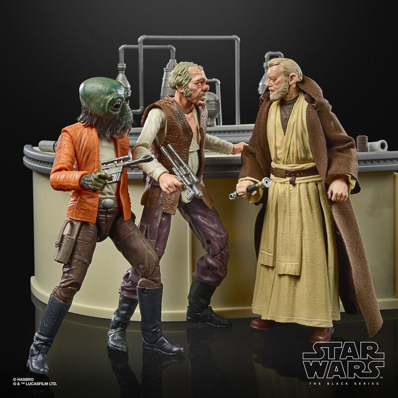 Set figuras The Power Of The Force Cantina Showdown Black Series Star Wars 15cm HASBRO