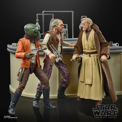 Set figuras The Power Of The Force Cantina Showdown Black Series Star Wars 15cm HASBRO