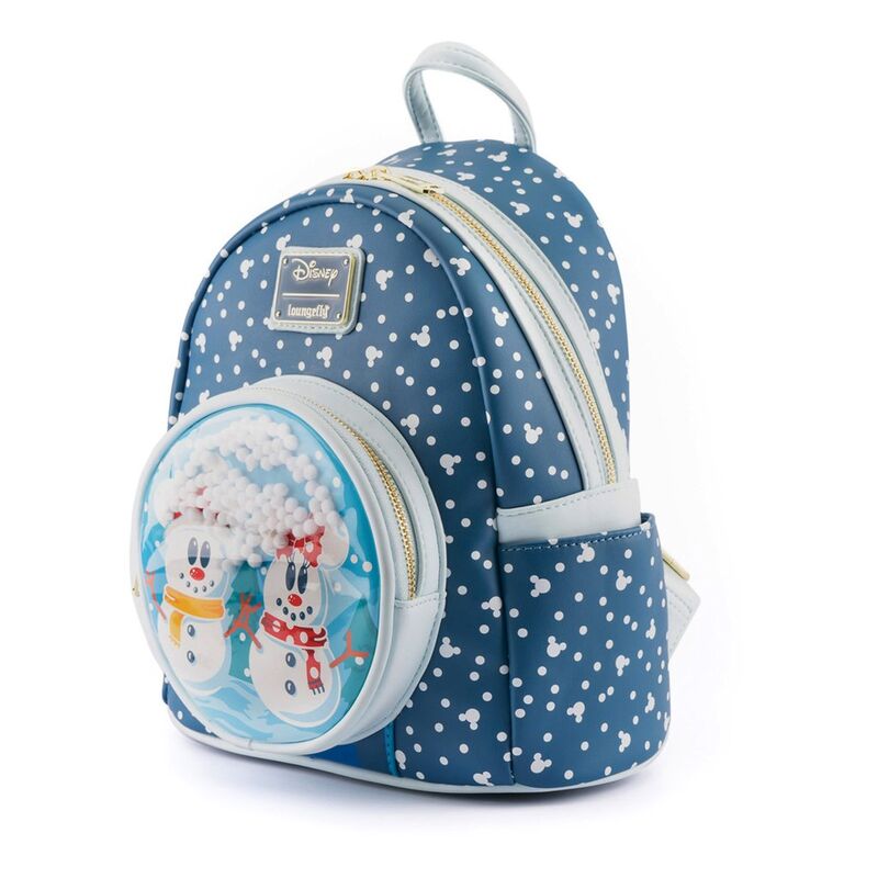 Mochila Mickey Minnie Snowman Disney Loungefly 26cm LOUNGEFLY