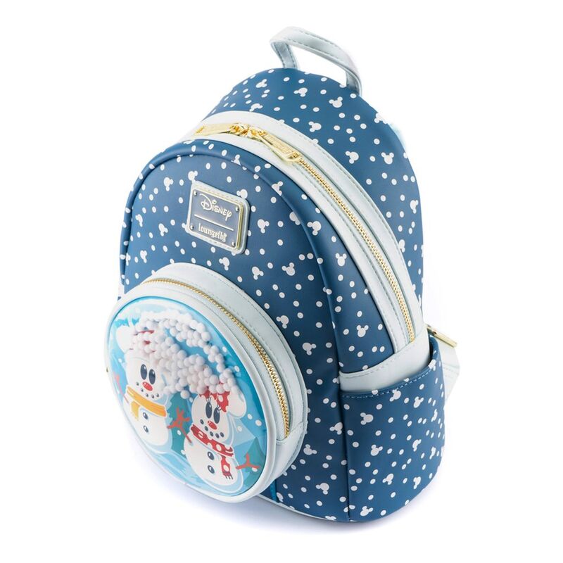 Mochila Mickey Minnie Snowman Disney Loungefly 26cm LOUNGEFLY