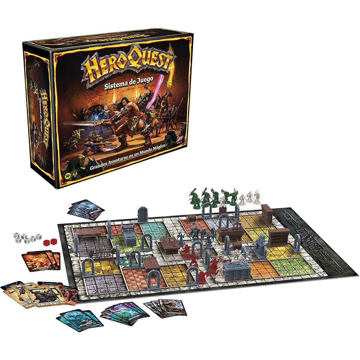 Juego de Mesa HeroQuest Aventuras en Mazmorras Avalon Hill español HASBRO