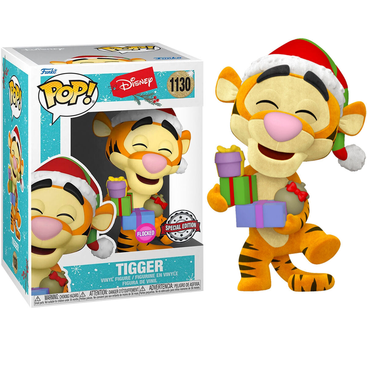 Figura POP Disney Holiday Tigger Flocked Exclusive FUNKO