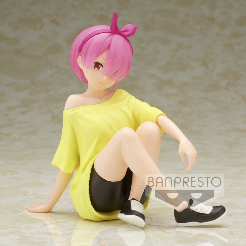 Figura Ram Training Syle Relax Time Re:Zero Starting Life in Another World 14cm BANPRESTO