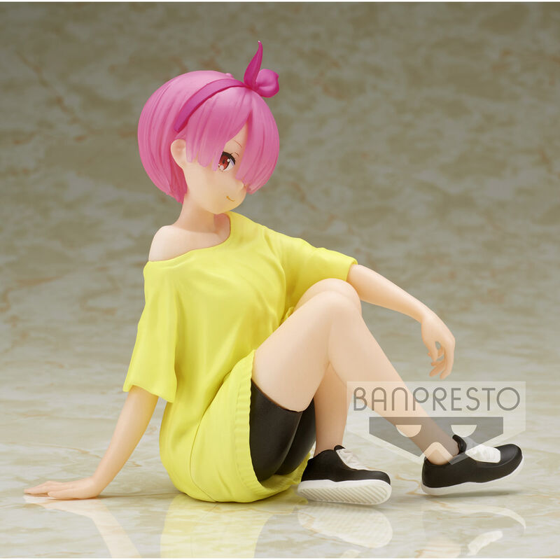 Figura Ram Training Syle Relax Time Re:Zero Starting Life in Another World 14cm BANPRESTO
