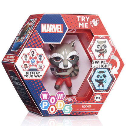 Figura led WOW! POD Rocket Raccoon Marvel WOW STUFF - WOW PODS