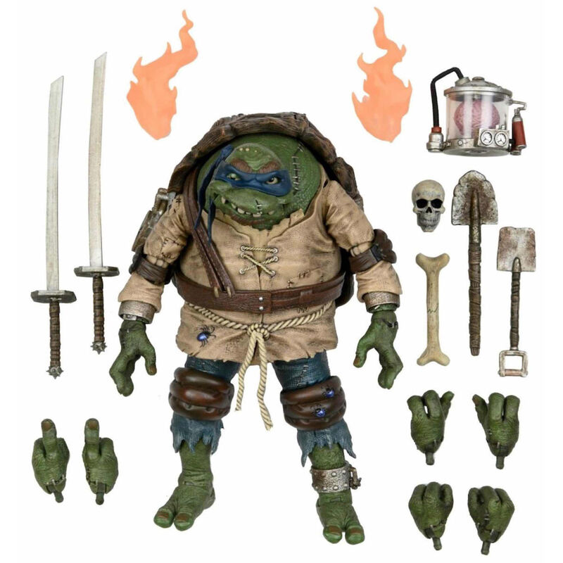 Figura Ultimate Leonardo As Hunchback Tortugas Ninja 18cm NECA