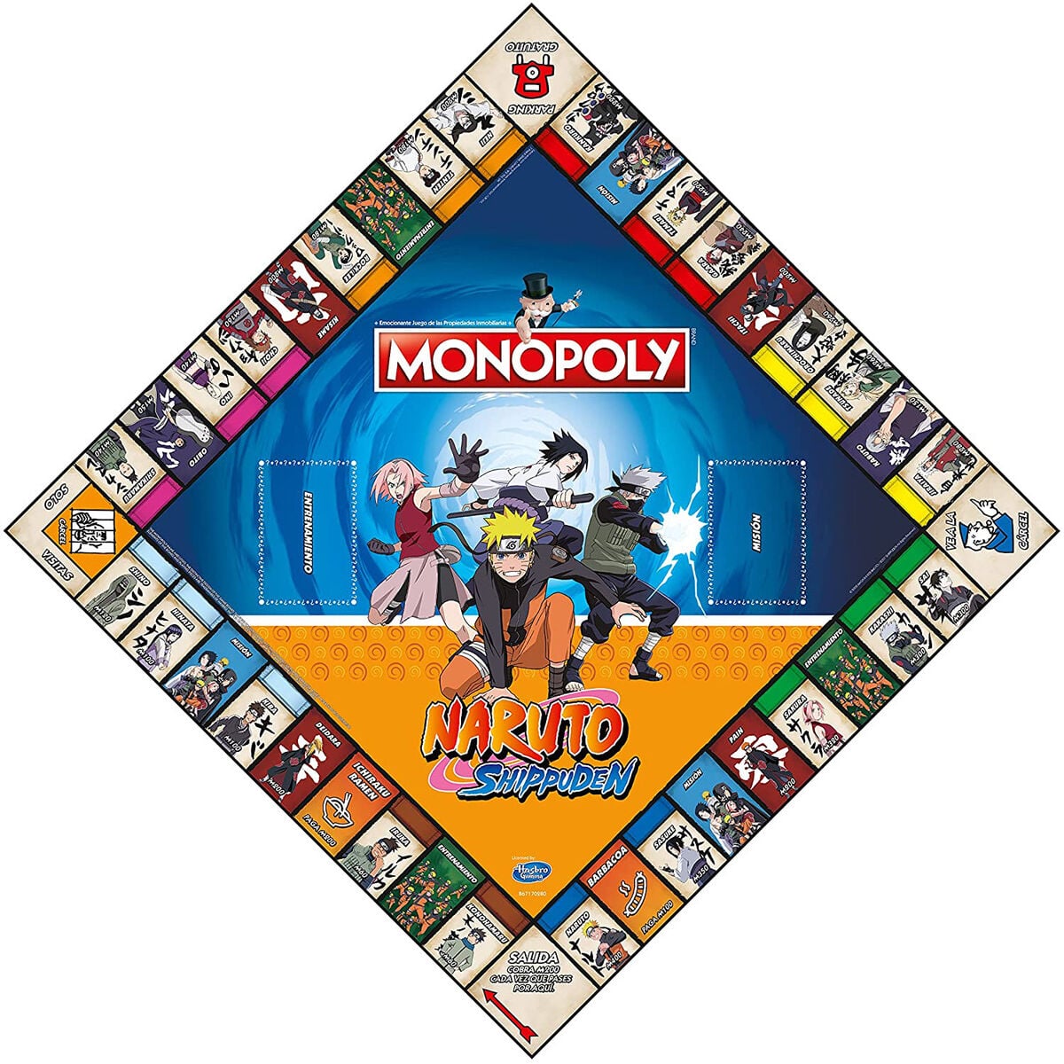 Juego monopoly Naruto Shippuden ELEVEN FORCE