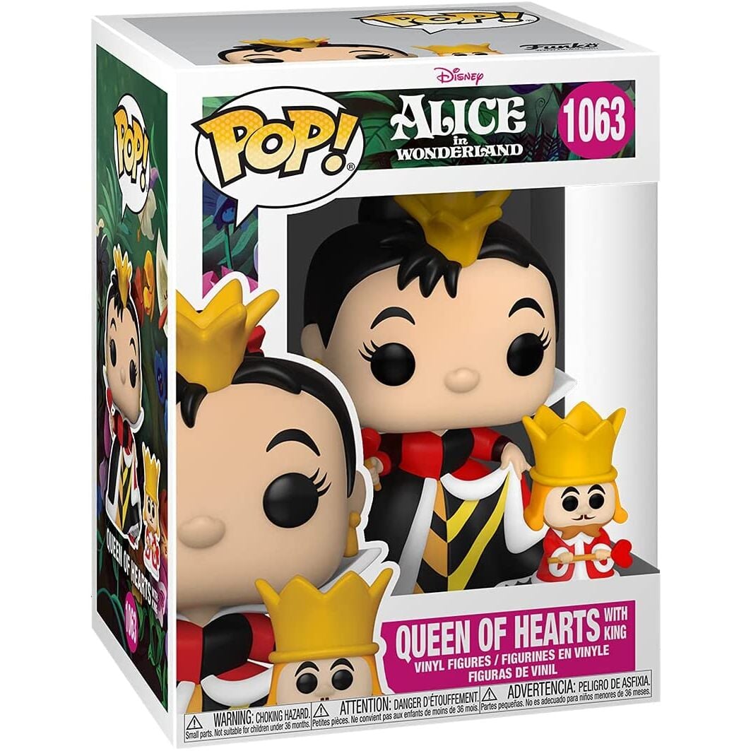 Figura POP Disney Alicia en el Pais de las Maravillas Queen with King FUNKO