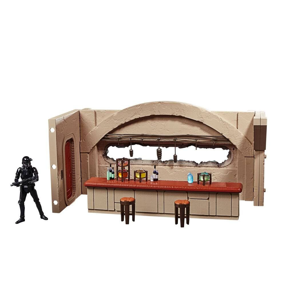 Escenario Nevarro Cantina + figura Imperial Death Trooper Mandalorian Star Wars HASBRO