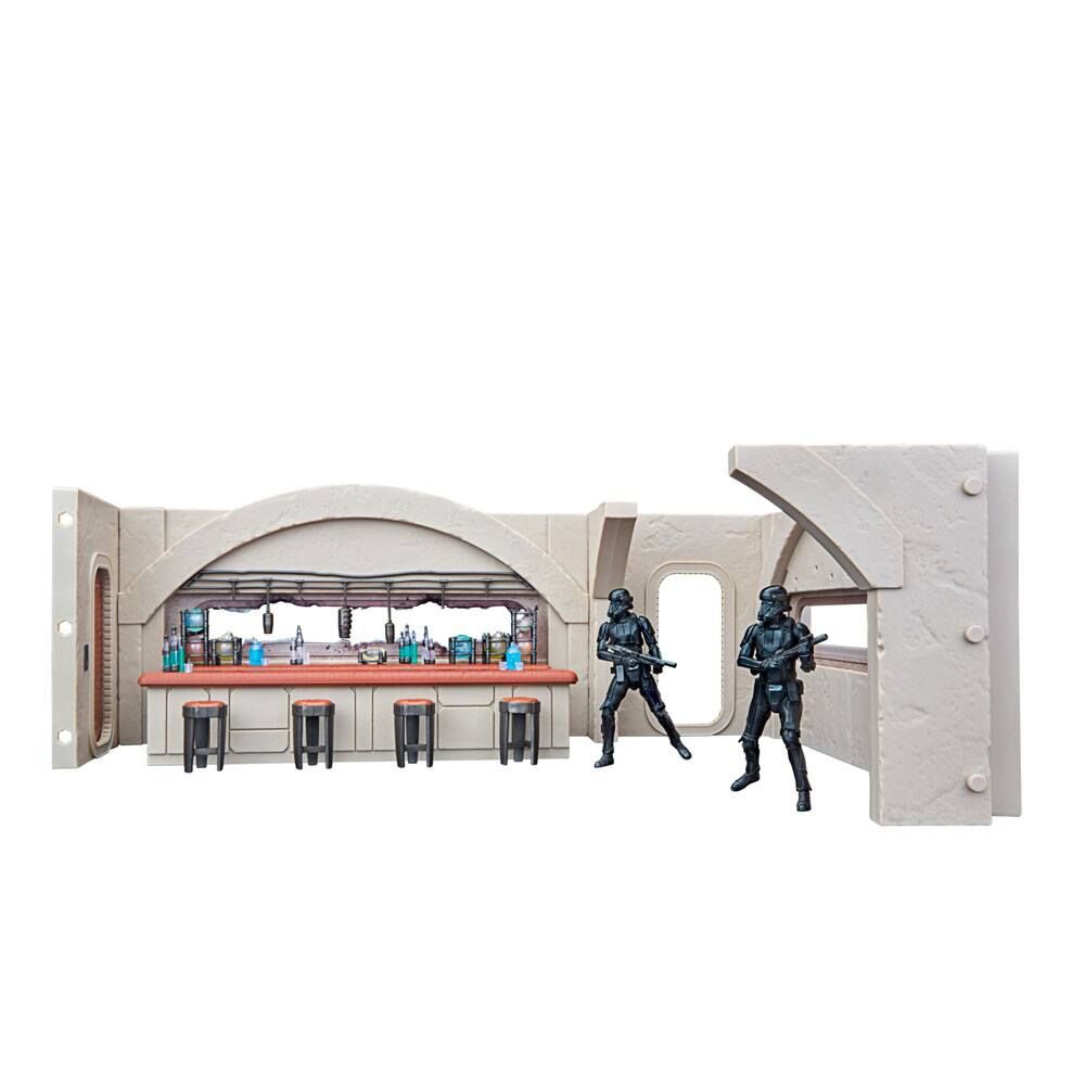 Escenario Nevarro Cantina + figura Imperial Death Trooper Mandalorian Star Wars HASBRO