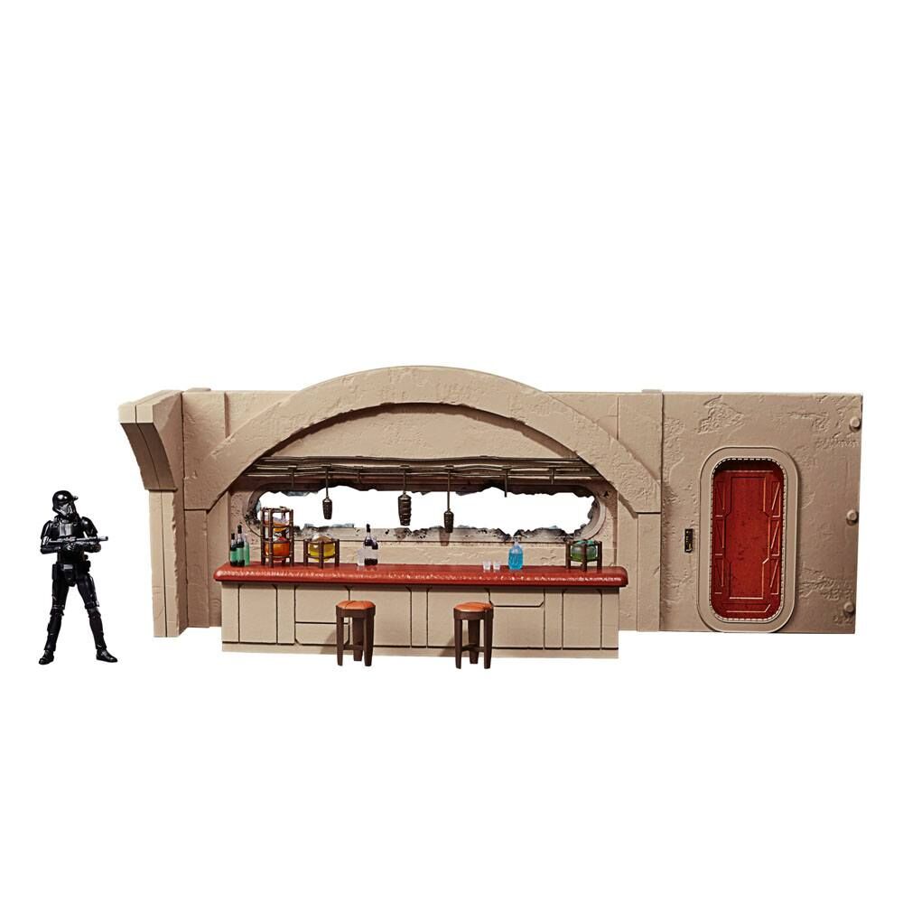 Escenario Nevarro Cantina + figura Imperial Death Trooper Mandalorian Star Wars HASBRO