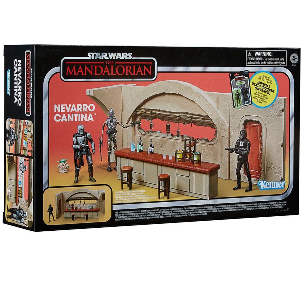 Escenario Nevarro Cantina + figura Imperial Death Trooper Mandalorian Star Wars HASBRO