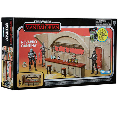 Escenario Nevarro Cantina + figura Imperial Death Trooper Mandalorian Star Wars HASBRO
