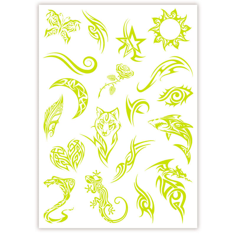 Tatuajes Brillantes en la oscuridad Crazy Chic CLEMENTONI