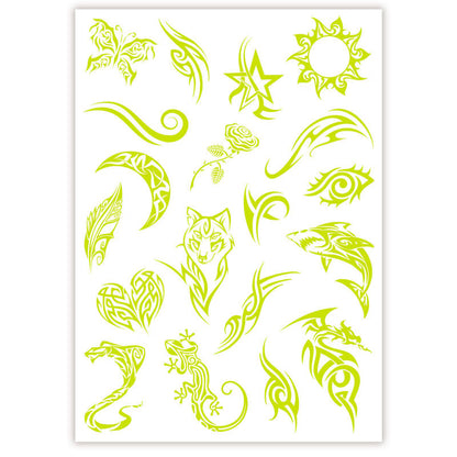 Tatuajes Brillantes en la oscuridad Crazy Chic CLEMENTONI