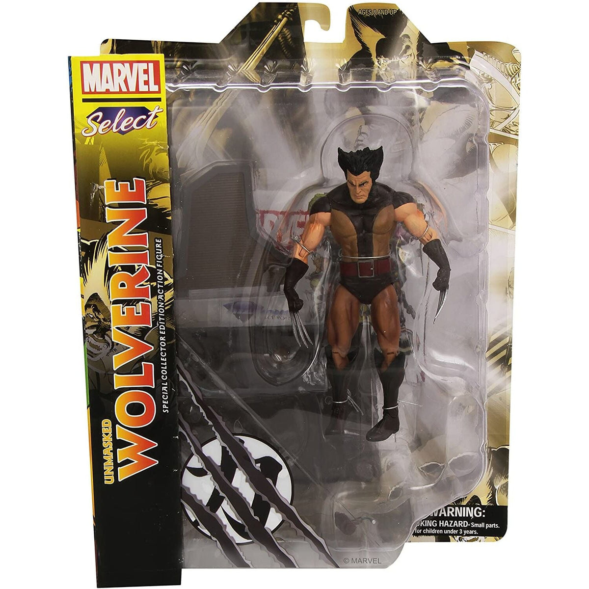 Figura Wolverine desenmascarado Marvel Select 18cm DIAMOND SELECT