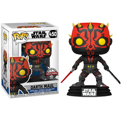 Figura POP Star Wars Darth Maul with Saber Exclusive FUNKO