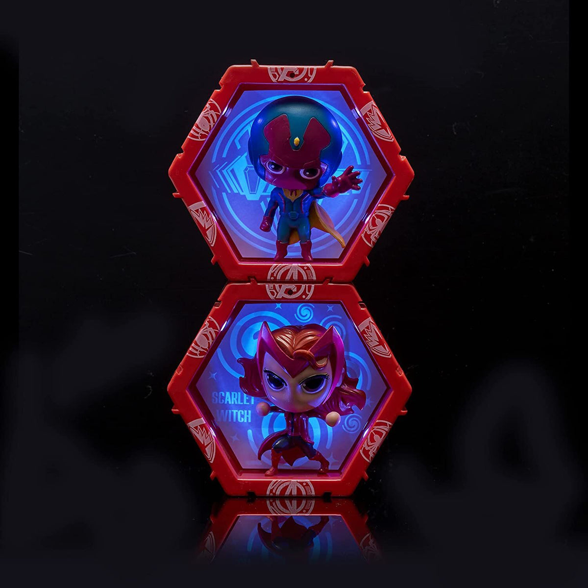 Set Figuras led WOW! POD Vision + Scarlet Marvel WOW STUFF - WOW PODS