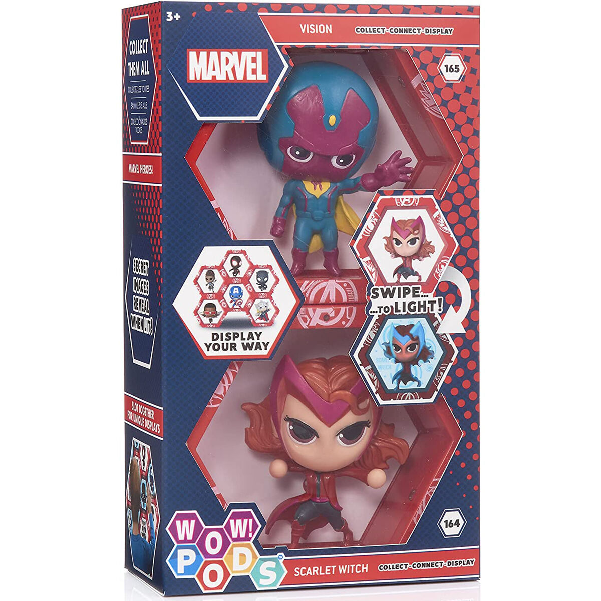 Set Figuras led WOW! POD Vision + Scarlet Marvel WOW STUFF - WOW PODS