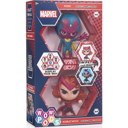 Set Figuras led WOW! POD Vision + Scarlet Marvel WOW STUFF - WOW PODS