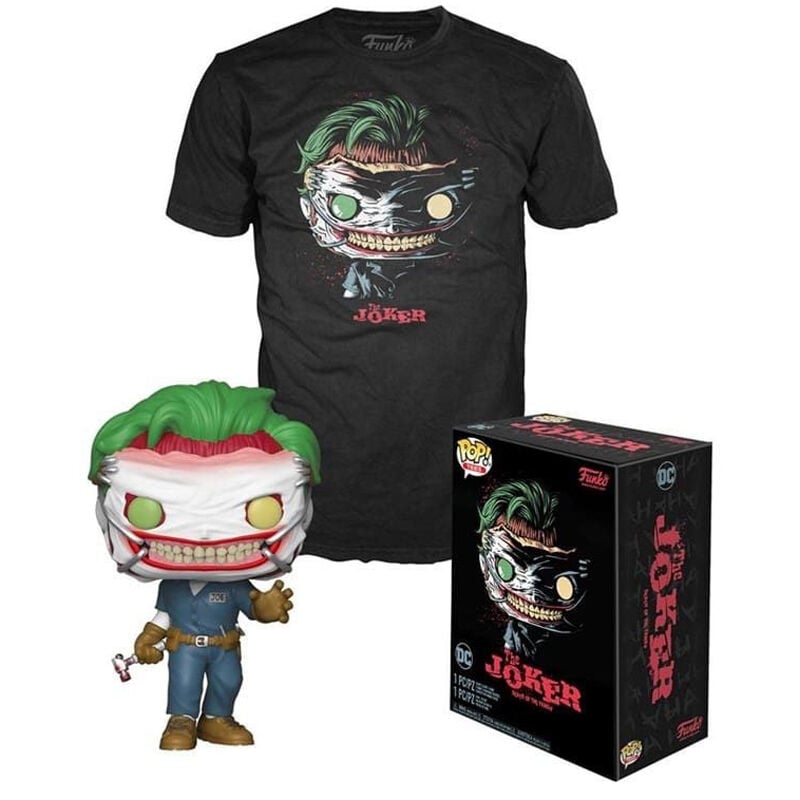 Set figura POP & Tee DC Comics The Joker Exclusive M FUNKO