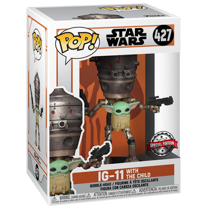 Set figura POP & Tee Star Wars IG-11 With the Child Exclusive M FUNKO
