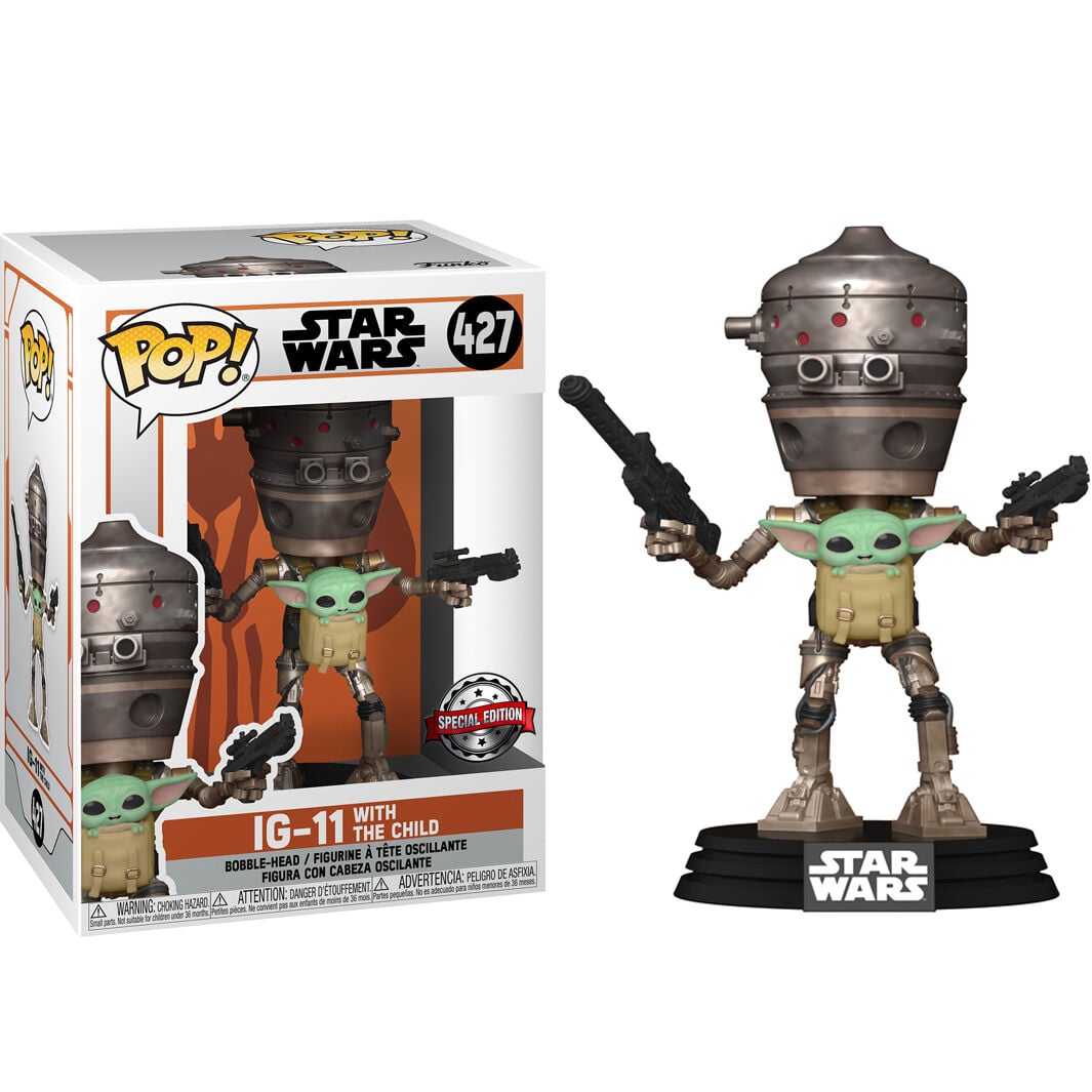 Set figura POP & Tee Star Wars IG-11 With the Child Exclusive M FUNKO