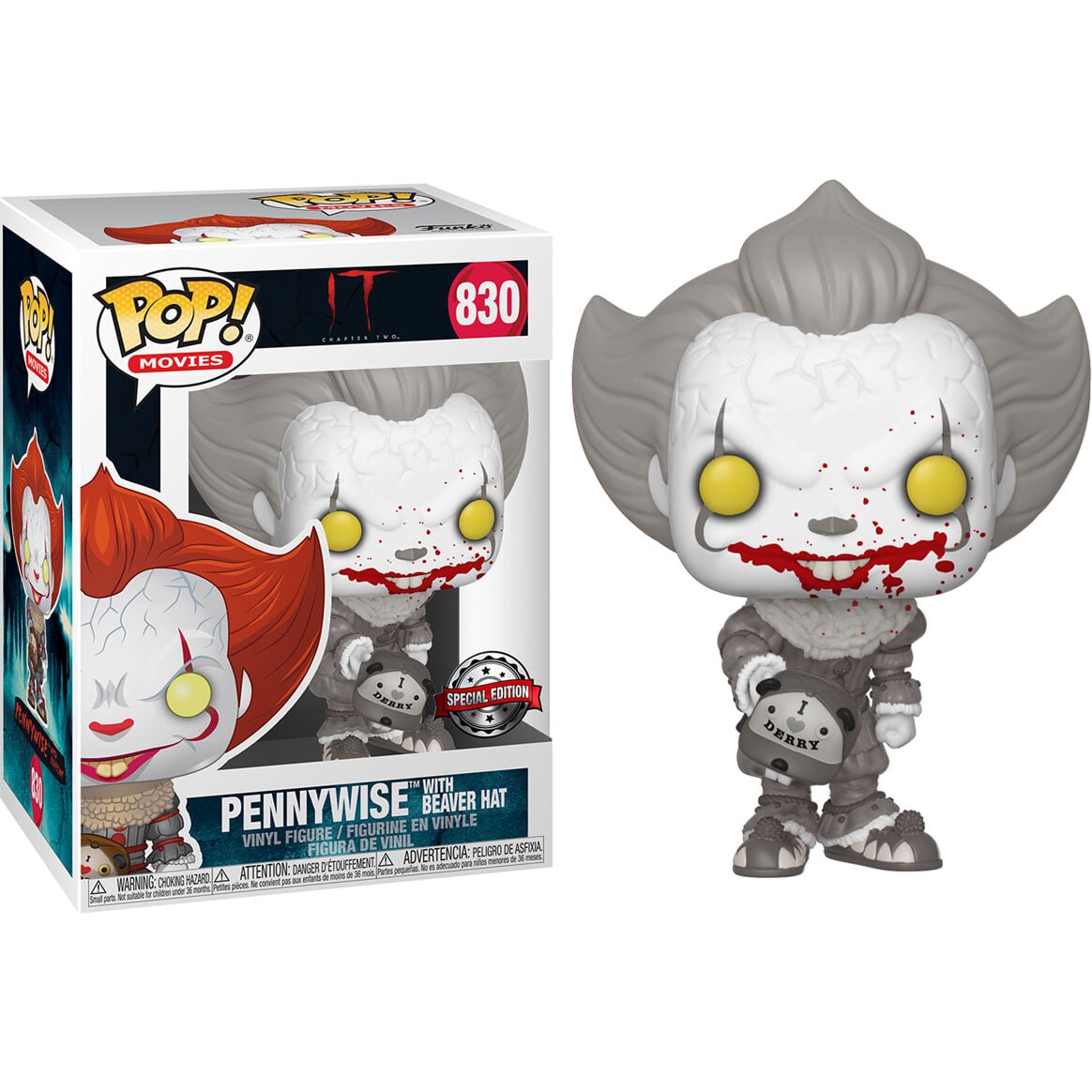 Set figura POP & Tee IT 2 Pennywise Exclusive M FUNKO