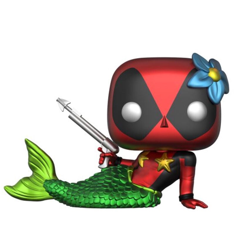 Set figura POP & Tee Marvel Deadpool Mermaid Exclusive FUNKO