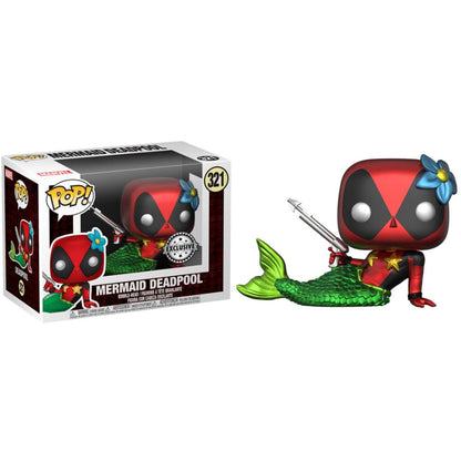Set figura POP & Tee Marvel Deadpool Mermaid Exclusive FUNKO