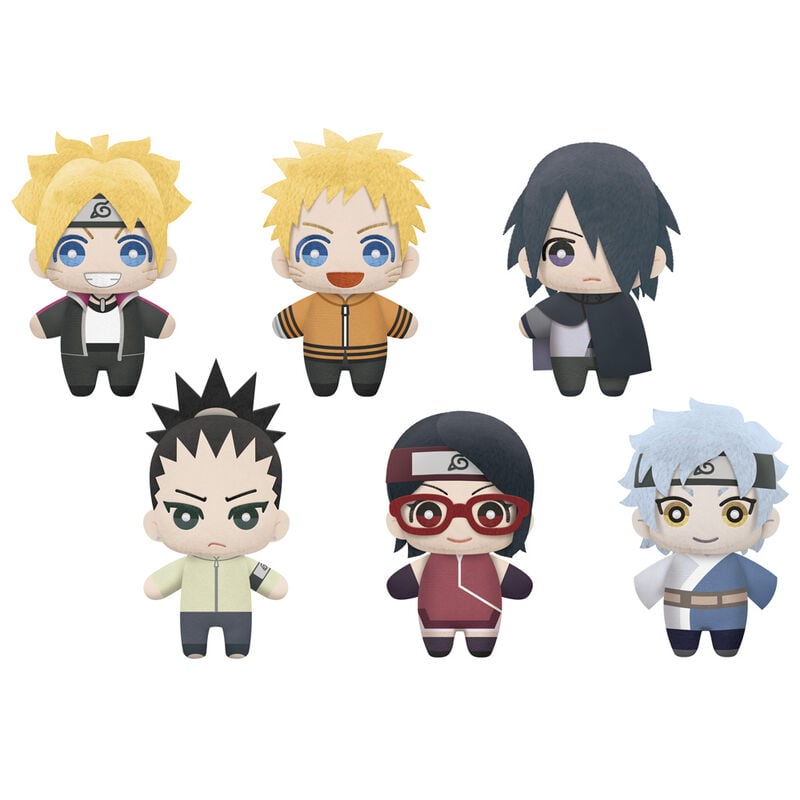 Expositor 9 Peluches Tomonui Naruto Next Generations Boruto 12cm BANPRESTO