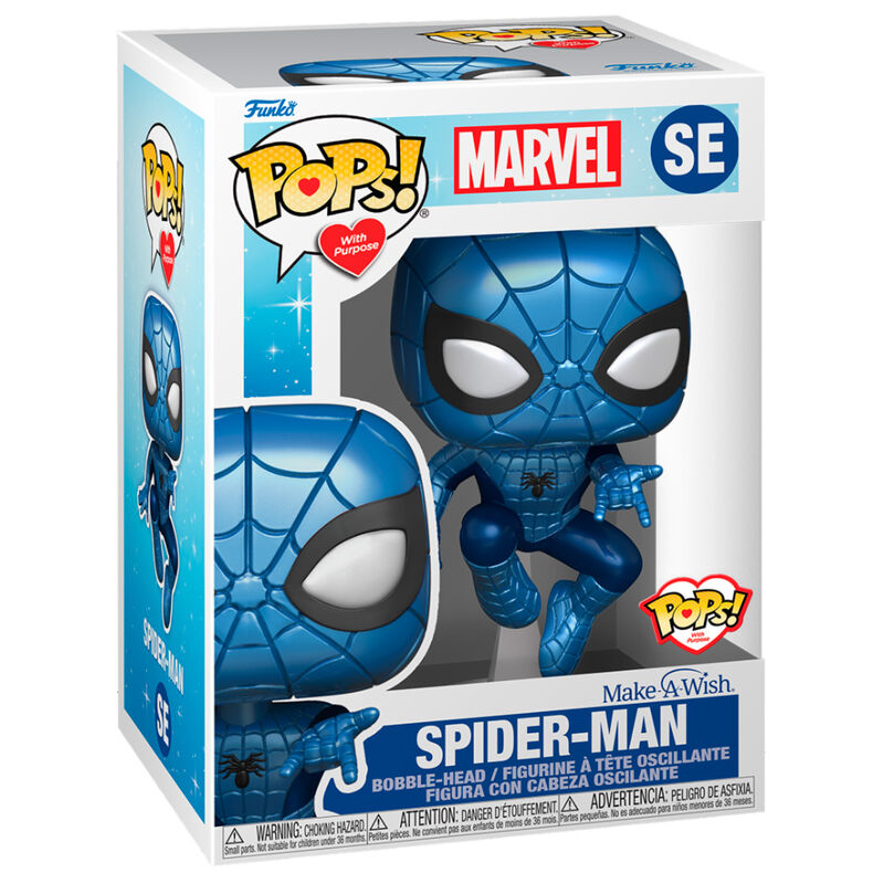 Figura POP Marvel Make a Wish Spiderman Metallic FUNKO