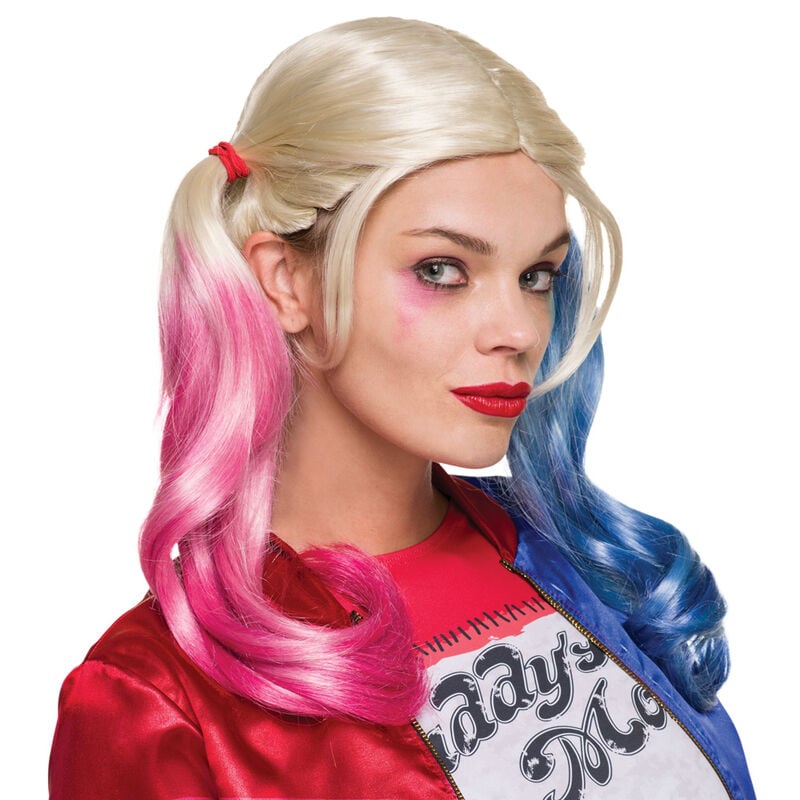 Peluca Harley Quinn DC Comics adulto RUBIES