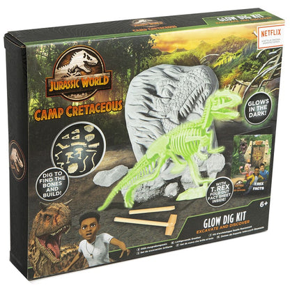 Kit Excavacion Brillante Camp Cretaceaous Jurassic World UNIVERSAL STUDIOS