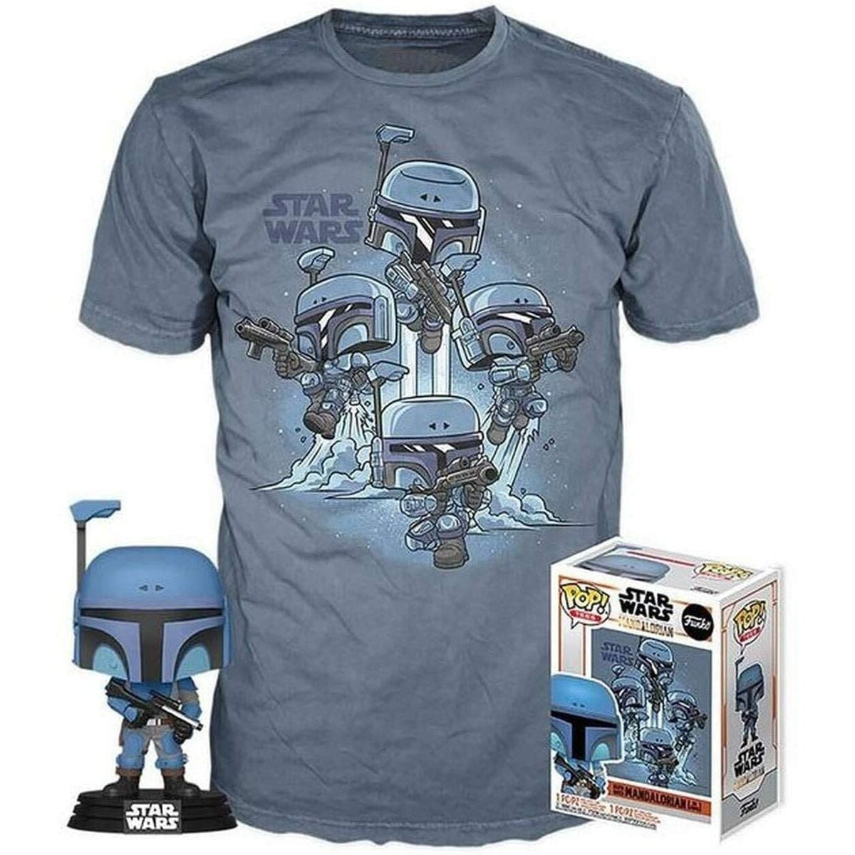 Set figura POP & Tee Star Wars Mandalorian L FUNKO