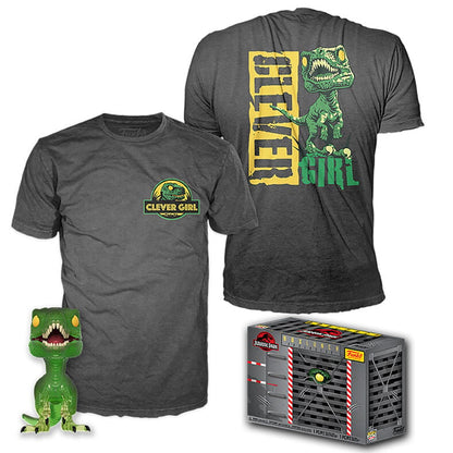 Set figura POP & Tee Jurassic Park Velociraptor Exclusive M FUNKO