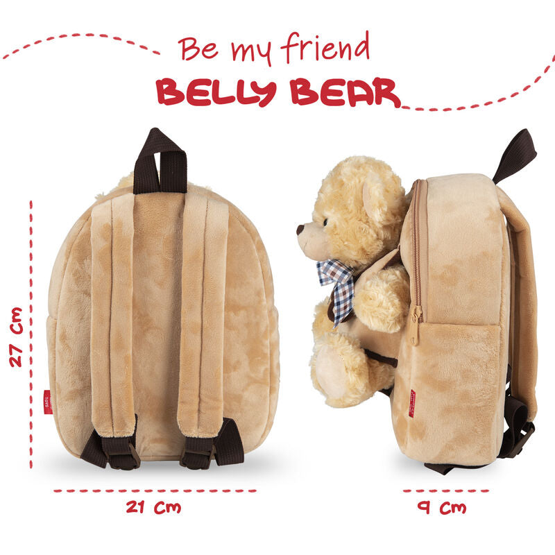 Mochila + peluche Oso Belly 26cm PERLETTI