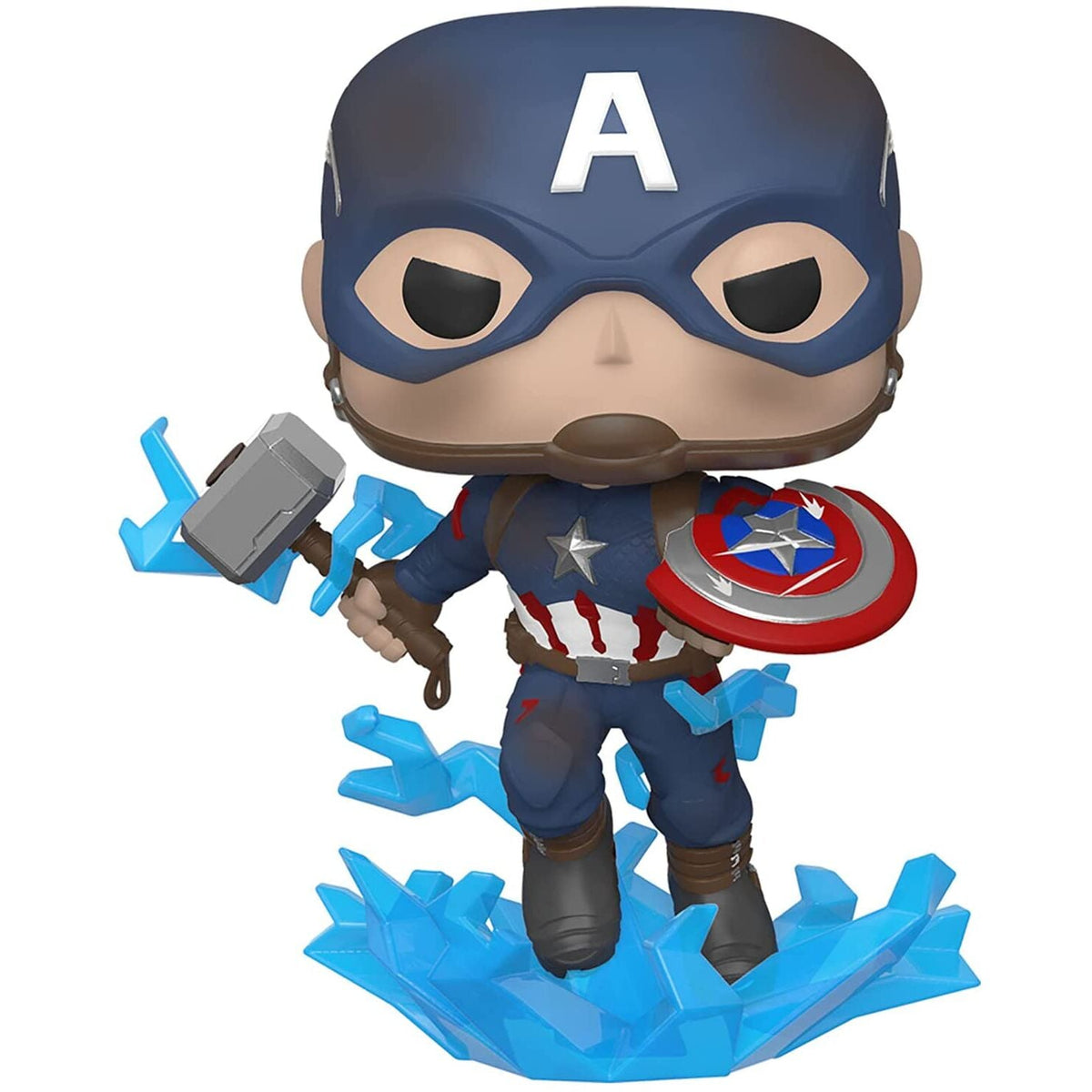 Figura POP Marvel Avengers Endgame Captain America with Broken Shield & Mjolnir FUNKO