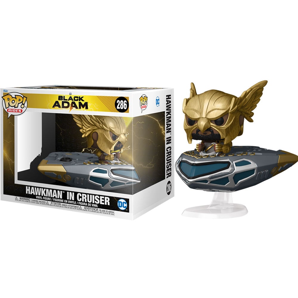 Figura POP DC Comics Black Adam Hawkman in Cruiser FUNKO