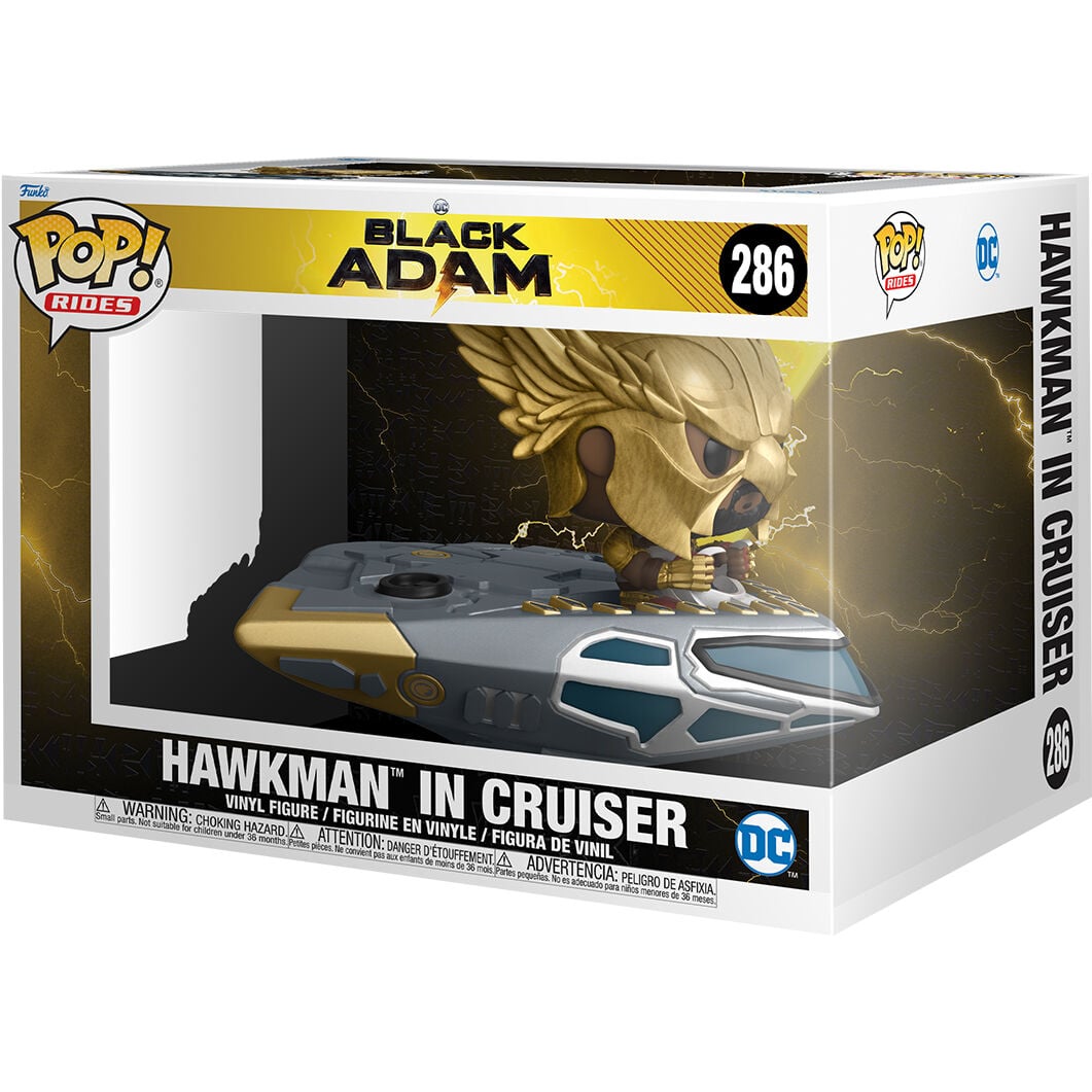 Figura POP DC Comics Black Adam Hawkman in Cruiser FUNKO