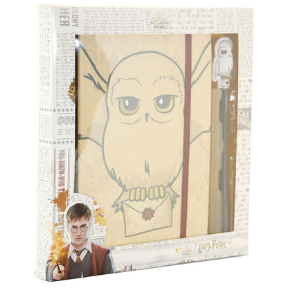 Set diario + boligrafo Hedwig Harry Potter KARACTERMANIA