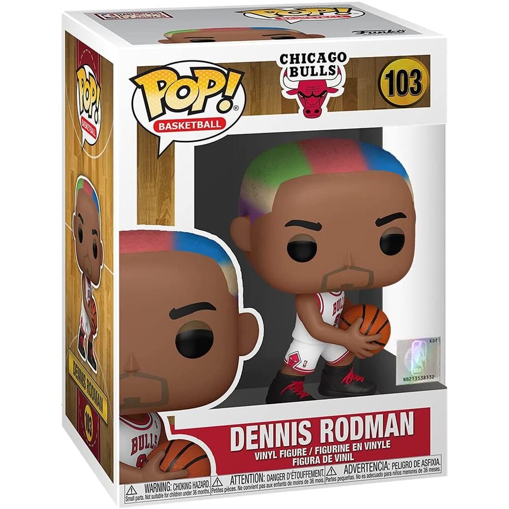Figura POP NBA Legends Dennis Rodman Bulls Home FUNKO