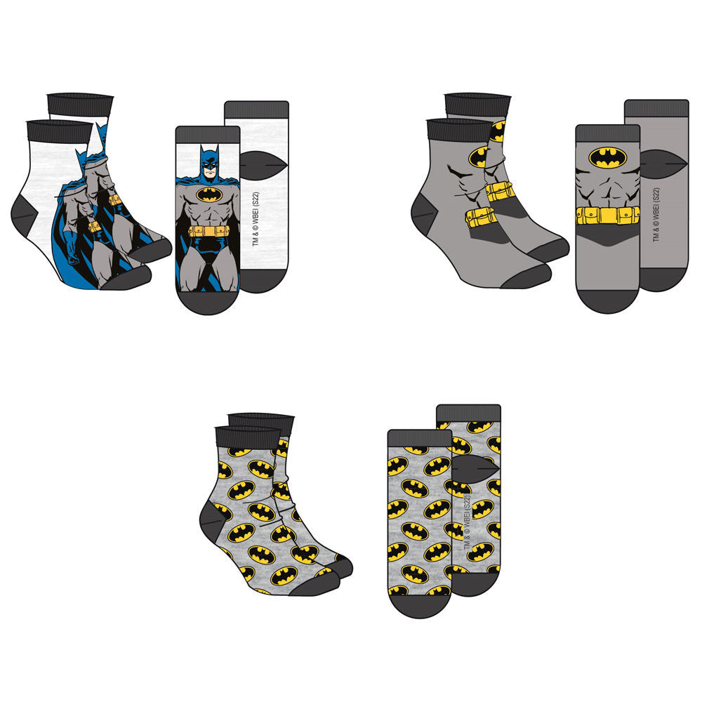Set 3 calcetines Batman DC Comics adulto surtido DC COMICS