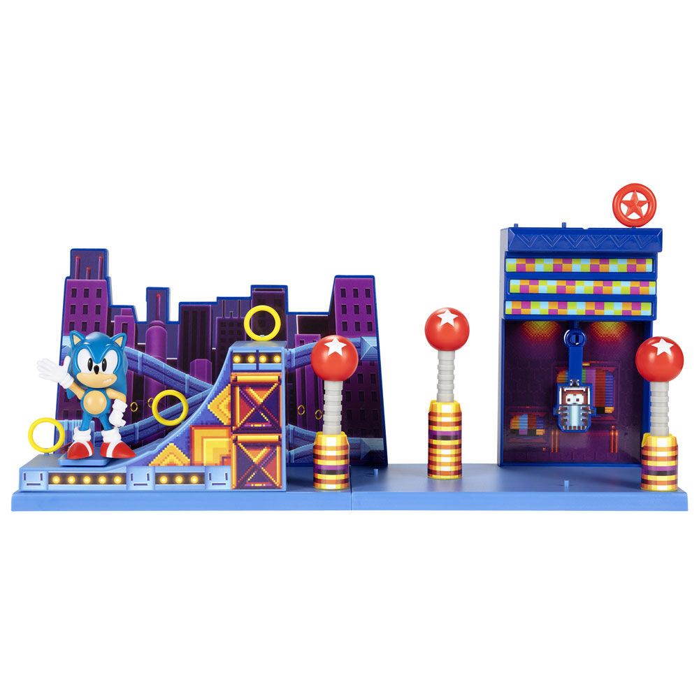 Playset Studiopolis Zone Sonic The Hedgehog 6cm JAKKS PACIFIC