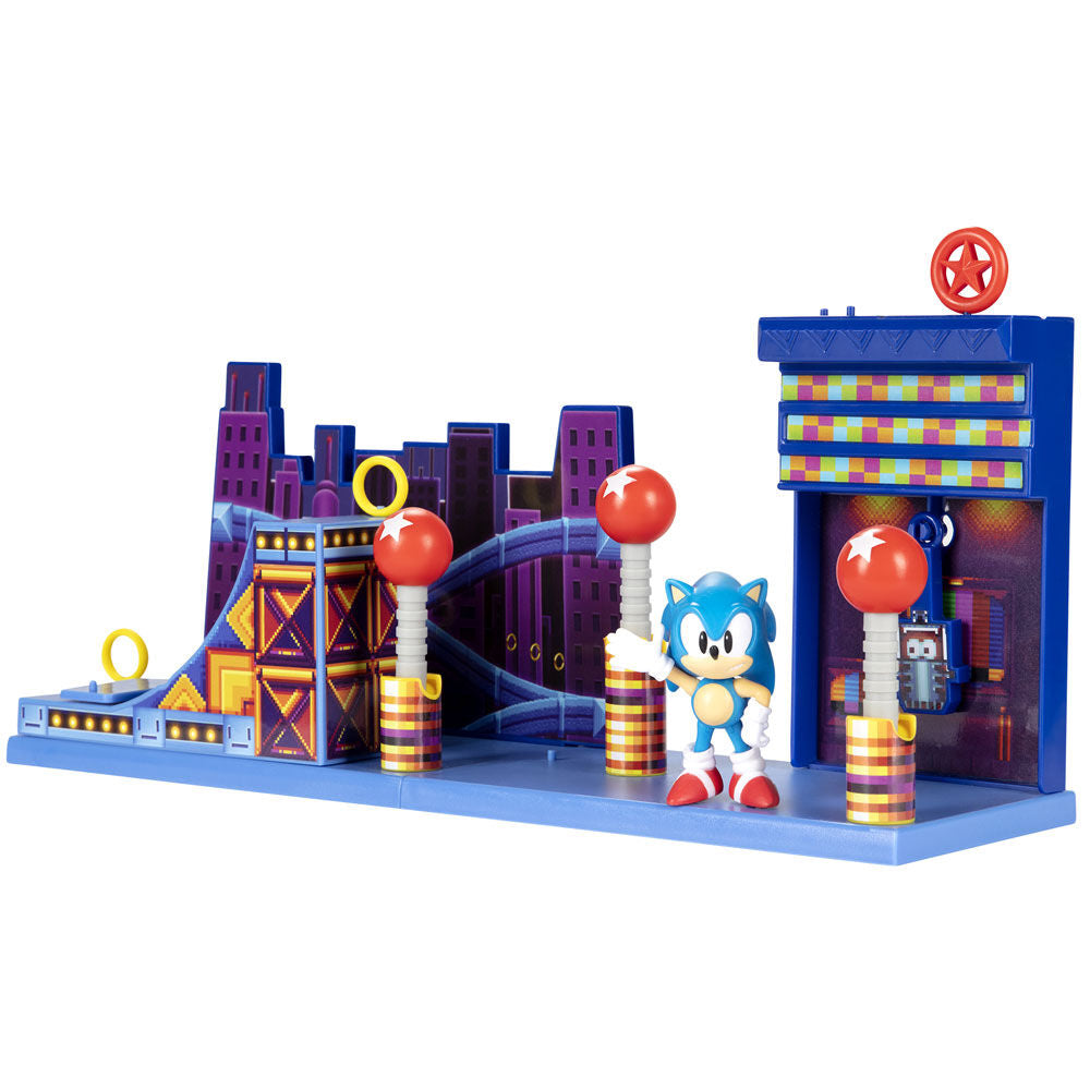 Playset Studiopolis Zone Sonic The Hedgehog 6cm JAKKS PACIFIC